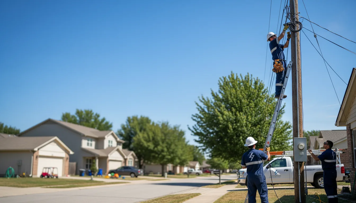 Residential electrician providing installation services in Udall, MO